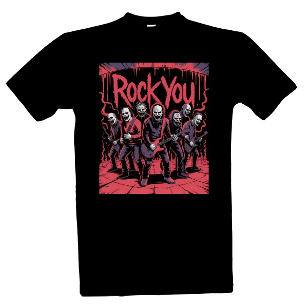 Tričko s potlačou Rock and roll zombie kapela